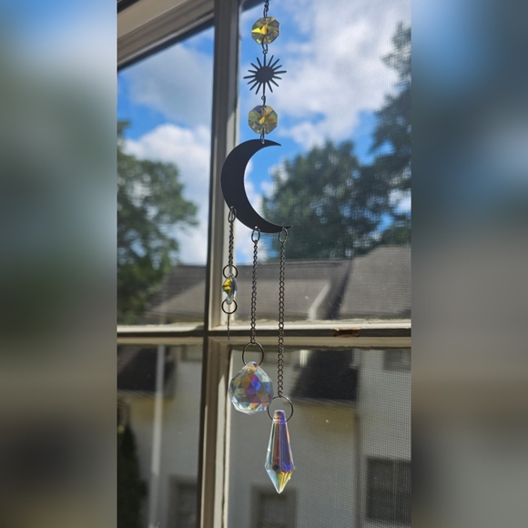 ❣️5 items for 25.00 Iridescent Glass Art Suncatcher  🆕 - Picture 3 of 4